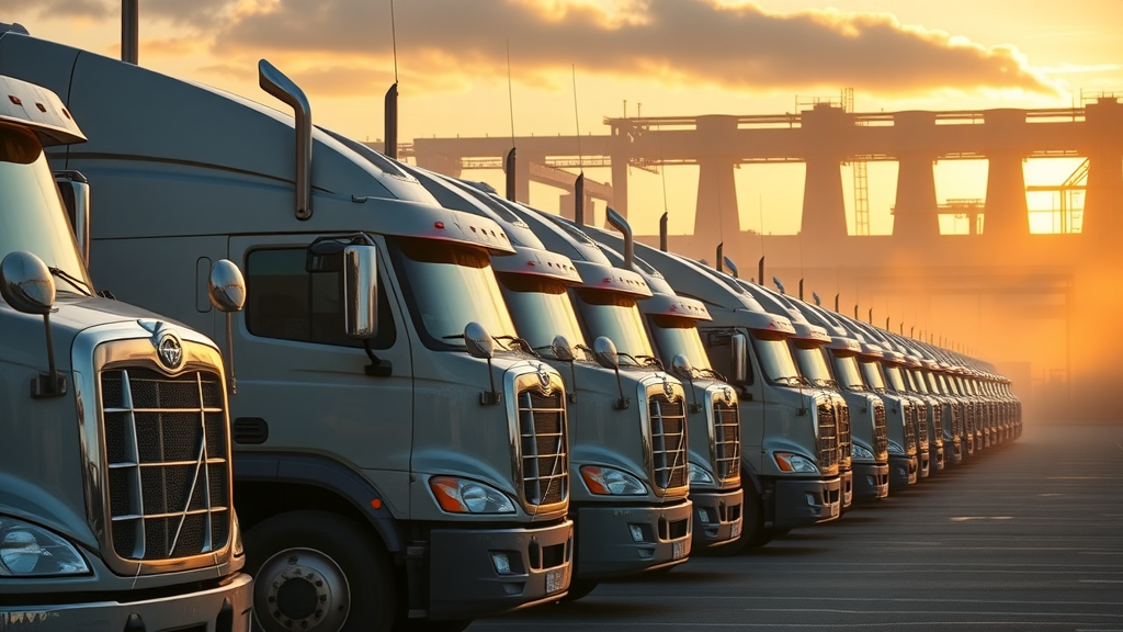 fleet of diesel trucks after maintenance columbia power solution diesel mechanic