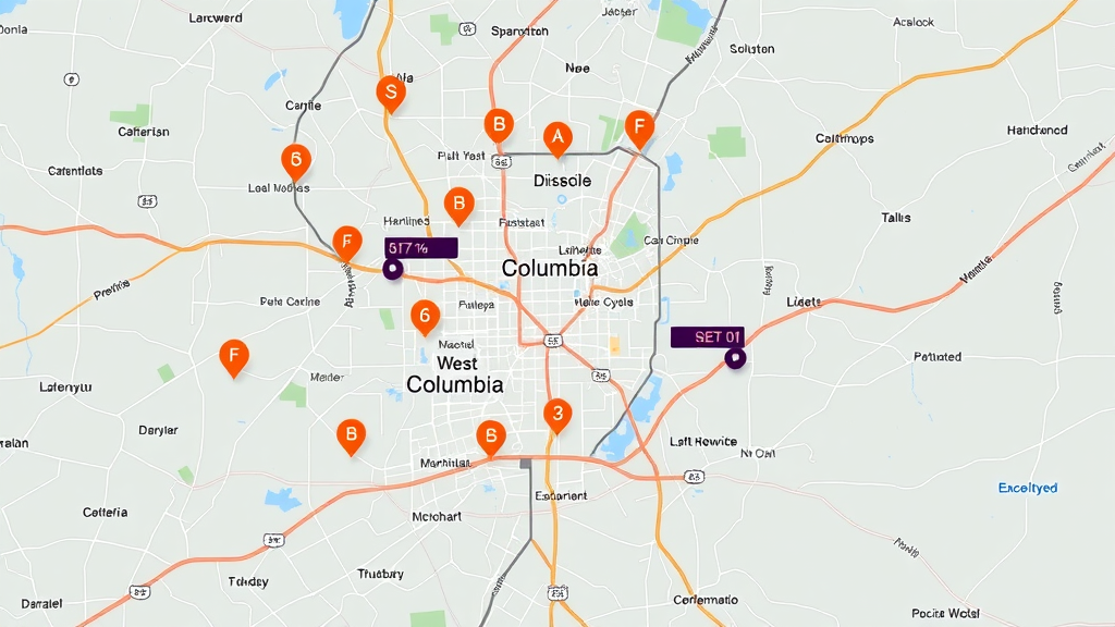 Neatly organized diesel truck parts warehouse in Columbia, featuring a variety of truck parts and a worker selecting components