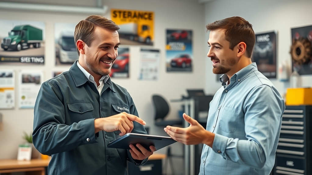 Infographic map showing Columbia and West Columbia, service center locations for diesel engine and mobile truck repair coverage