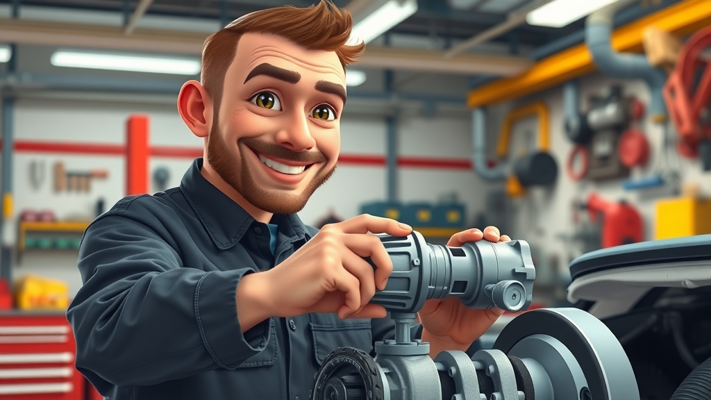 Experienced diesel mechanic confident working on EGR valve component, EGR system repair in vibrant South Carolina auto shop, diesel emission repair SC