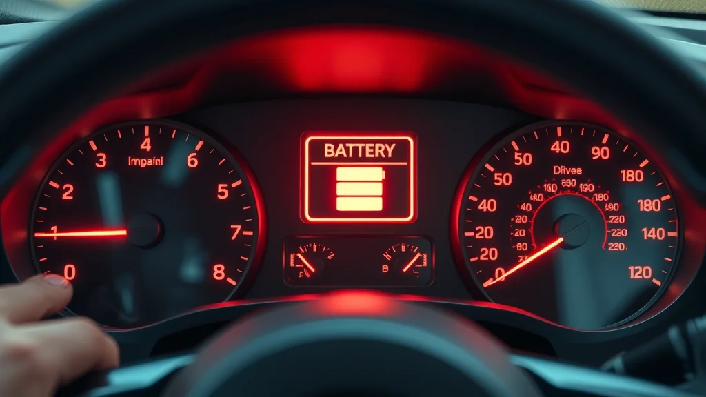 Modern diesel dashboard battery warning light - diesel engine battery problems indicator