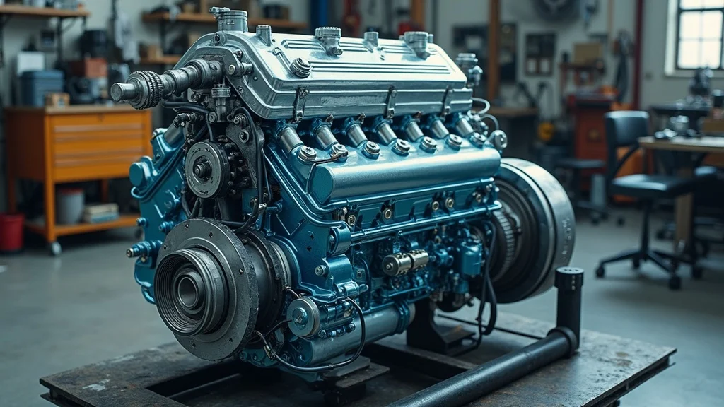 Diesel engine cooling system cutaway - showing radiator, water pump, coolant flow, and main components in detail